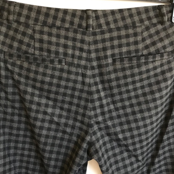 BANANA REPUBLIC Gingham Check Ryan Straight Leg Trouser Pants Women’s Size 10 - Picture 8 of 16